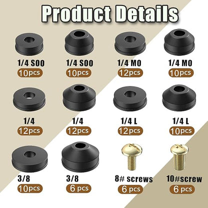 116 PCS Faucet Washer Assortment Kit Outdoor Faucet Repair Kit - Image 2