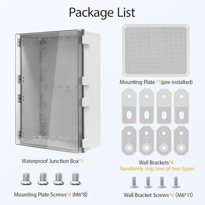 Electrical Box, IP65 Waterproof Dustproof ABS Plastic Enclosure, Outdoor and - Image 7