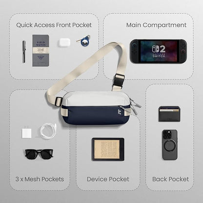 tomtoc Compact EDC Sling Bag 3L-10L, Minimalist Crossbody Bag Chest Shoulder - Image 7