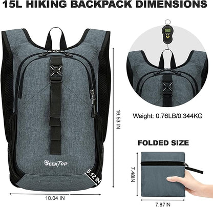 Seektop 15L Small Hiking Backpack - Image 4