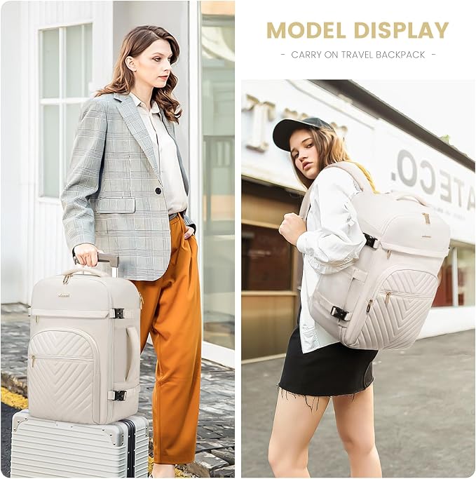 LOVEVOOK Large Travel Backpack for Women, 50L Carry on Backpack for Airplanes - Image 6
