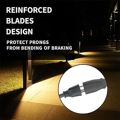 Indoor Outdoor Extension Cord Weatherproof, UL Certified, 16 Gauge 6FT Grey 3 - Image 4