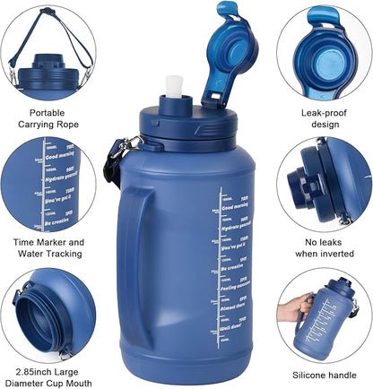 Collapsible Water Bottles, 2L/64OZ travel water bottle Bottle - Image 4