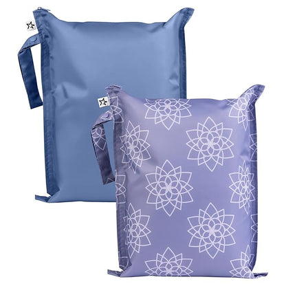 Tiny Twinkle Mess Proof Wet Bags | 2-Pack Reusable Waterproof Wet Bags by TinyTwinkle
