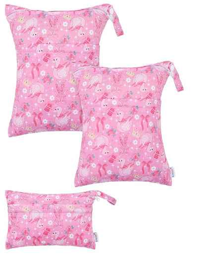 ALVABABY 3 pcs Cloth Diaper Wet Dry Bags Waterproof Reusable by ALVABABY