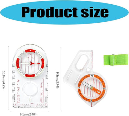 Multifunction Compasses Ruler Map Reading Backpacking Camping Orienteering - Image 6