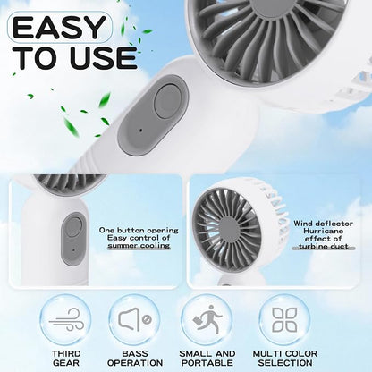 Rossesay 72 Pcs Mini Portable Fan Bulk Cute Handheld Lightweight Small Little - Image 3