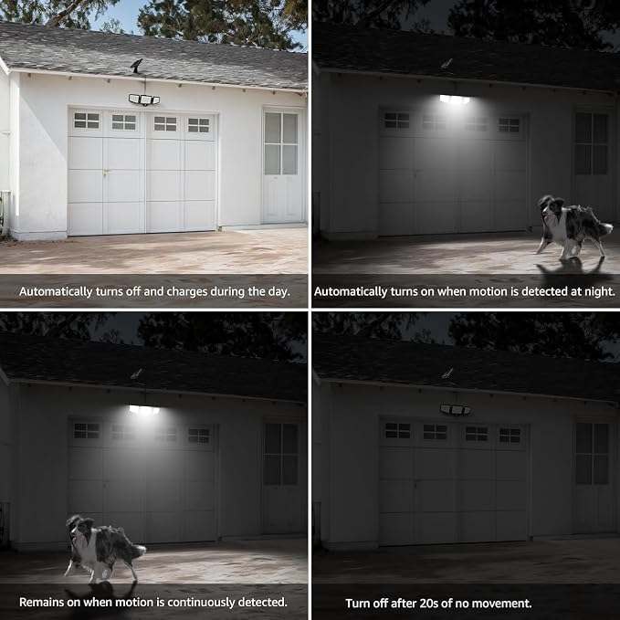 Solar Lights for Outside, WL5000 Motion Activated Security Lights, Separate - Image 7