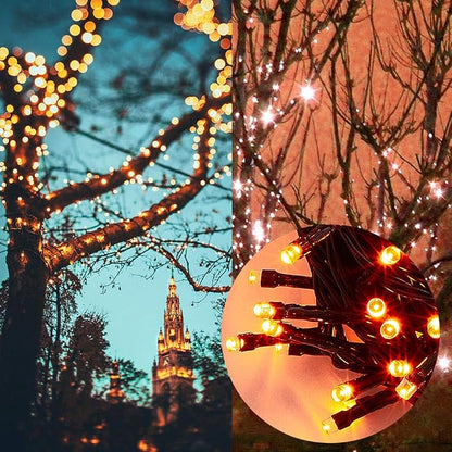 HOME LIGHTING 66FT 200 LED Halloween String Lights, Plug in Green Wire String - Image 3