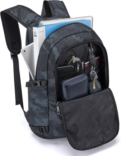 Tzowla Travel Laptop Backpack Water Resistant Anti-Theft Bag - Image 2