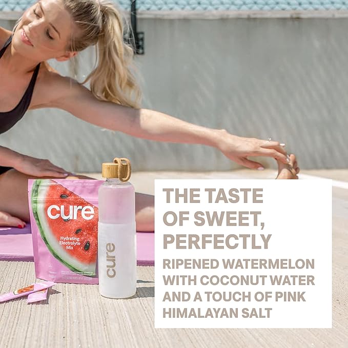 Cure Hydration | Plant-Based Electrolyte Drink Mix | No Added Sugar | FSA-HSA | - Image 5