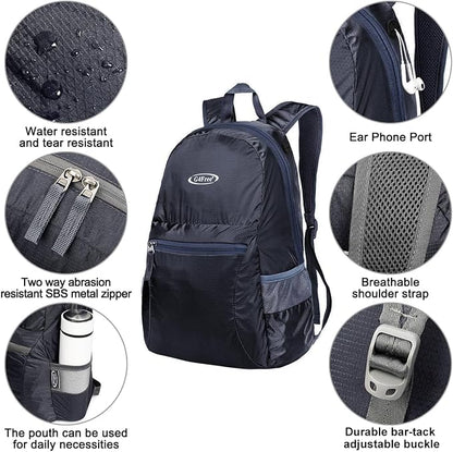 G4Free 20L Lightweight Packable Backpack Travel Hiking Daypack Foldable Backpack - Image 4