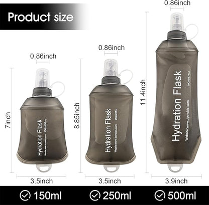 WILDREEDS 150ml Soft Flask, TPU Collapsible Soft Water Bottle - Image 4