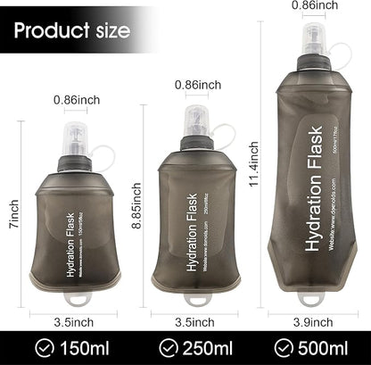 WILDREEDS 150ml Soft Flask, TPU Collapsible Soft Water Bottle - Image 5