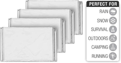 Swiss Safe 4 Pack Mylar Emergency Blankets - Image 2