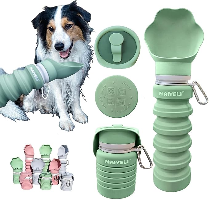 Collapsible & Portable Dog Water Bottle by Unknown