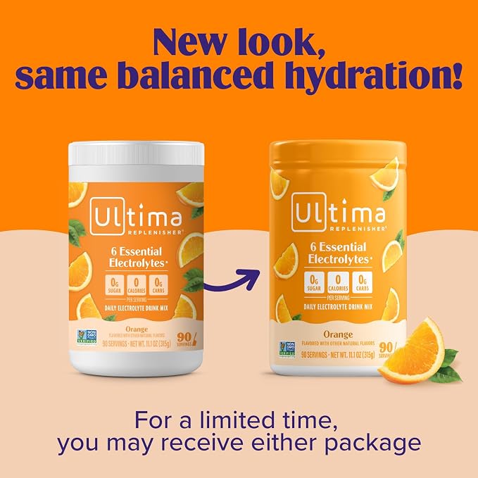 Ultima Replenisher Daily Electrolyte Powder Drink Mix – Sugar Free – Orange - Image 4