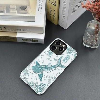 for iPhone 11 Case, HH2 Ocean Whale Shark Hybrid 2 Layer Hard Shell Silicone - Image 5