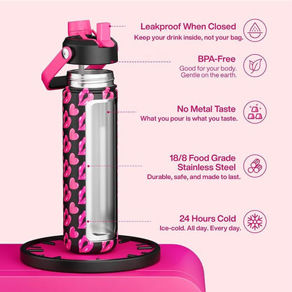 ENCOOL Valentine's Day Insulated Water Bottle - Image 5