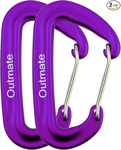 12kN 3.2"x2" Heavy-Duty Carabiner Clips by Outmate