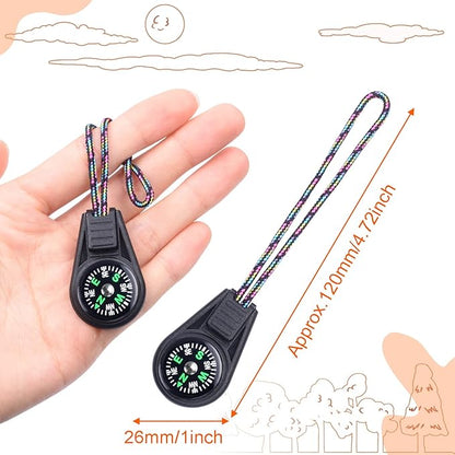 50 Pack Compass for Kids Mini Compasses Bulk Kids Toy Compass for Party - Image 3