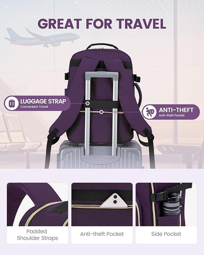LOVEVOOK Travel Backpack for Women & Men 40L, Airline Approved Carry On - Image 6