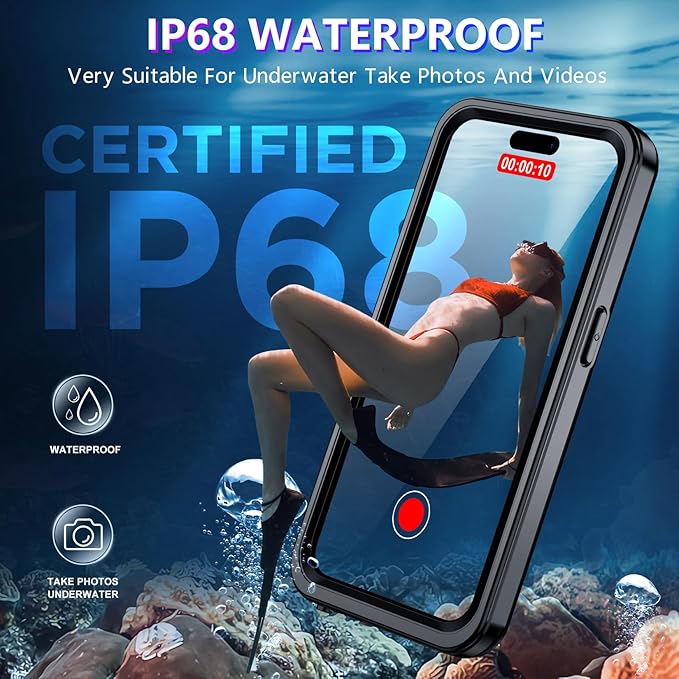 2025 New Designed for iPhone 15 Pro Max Case Waterproof, Phone Case 6.7" - Image 3