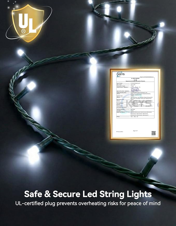 LitHome 164FT 500 LED String Lights Outdoor Indoor, 8 Modes Waterproof - Image 5
