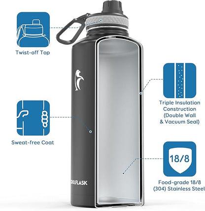 Insulated Water Bottle 87 oz - Image 2