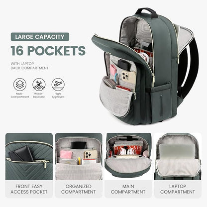LOVEVOOK Laptop Backpack for Women 15.6 inch, Cute Womens Travel Backpack Purse - Image 2