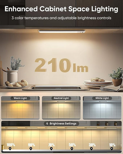 Under Cabinet Lighting Wireless, 2200mAh Rechargeable Motion Sensor Light Indoor - Image 5