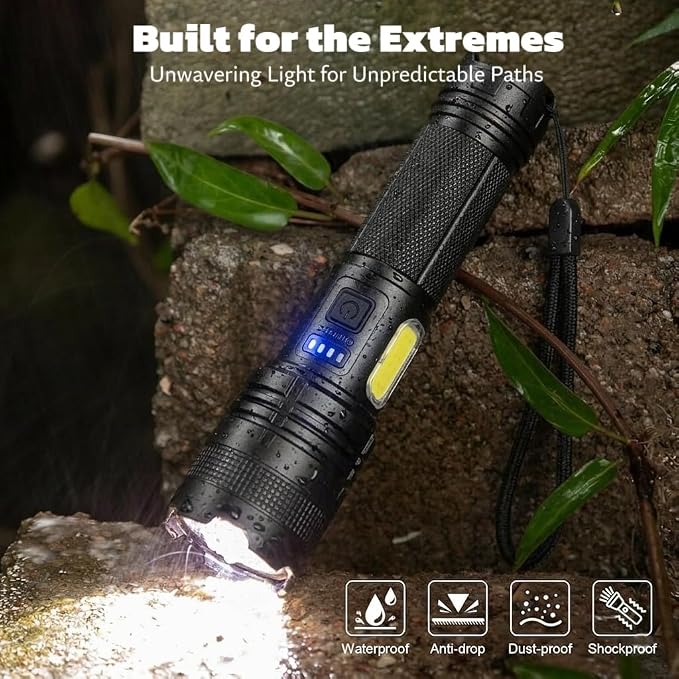 THY TRY Rechargeable LED Flashlights High Lumens, 90000LM Super Bright - Image 7
