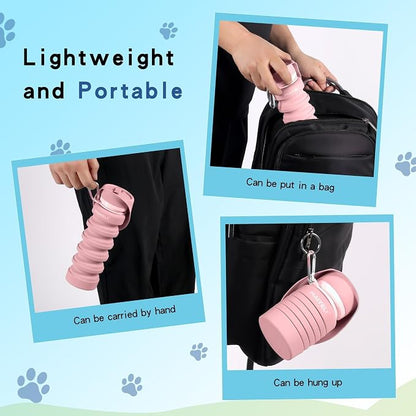 Portable Dog Water Bottle, Collapsible Silicone Dog Water Bottle - Image 10