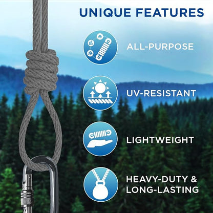 TECEUM Cotton Rope 3/16” – 100 FT – Strong All-Purpose Braided Rope – Natural - Image 4