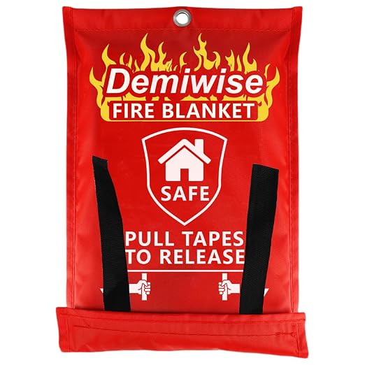 Fire Blanket - Thick Fire Blanket Fire Suppression Blanket - Fire Blankets by Demiwise