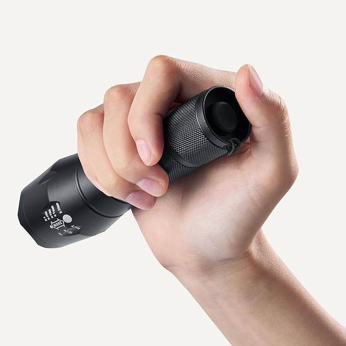 Amazon Basics Handheld LED Flashlight, 200 high Lumen flashlights Adjustable - Image 3