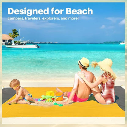 EASYFUN Beach Blanket Sandproof Oversized, Portable Picnic Mat - Image 7