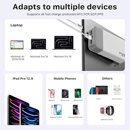 NOBIS Portable Charger, 20000mAh Power Bank, 45W Power Bank Fast Charging - Image 7