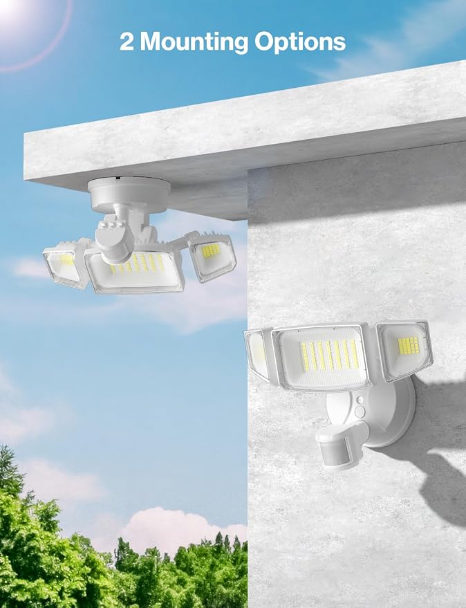 iMaihom 50W Motion Sensor Outdoor Lights, 5000LM Hardwired Motion Sensor Flood - Image 8
