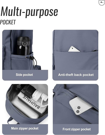 BJLFS School Bag Backpack for Women Kids Teens Girls, Small Bookbag College - Image 6