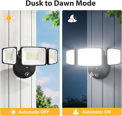 Onforu 70W Dusk to Dawn Outdoor Lighting, 7000LM Black Flood Lights Outdoor - Image 9