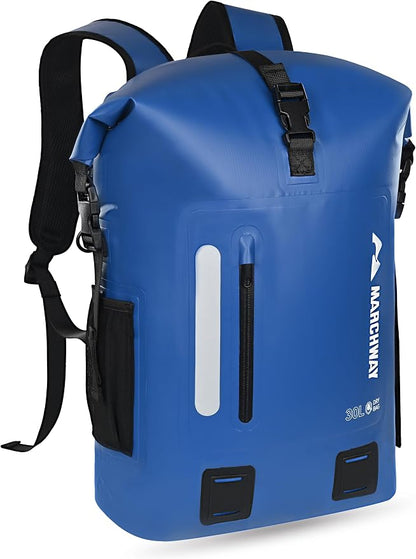 MARCHWAY Roll Top Waterproof Backpack, Floating Dry Bag 20L/30L/45L by MARCHWAY