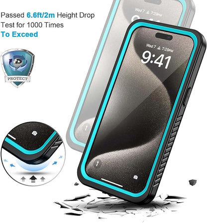 Lanhiem for iPhone 15 Pro Max Case, IP68 Waterproof Dustproof Shockproof Cases - Image 5