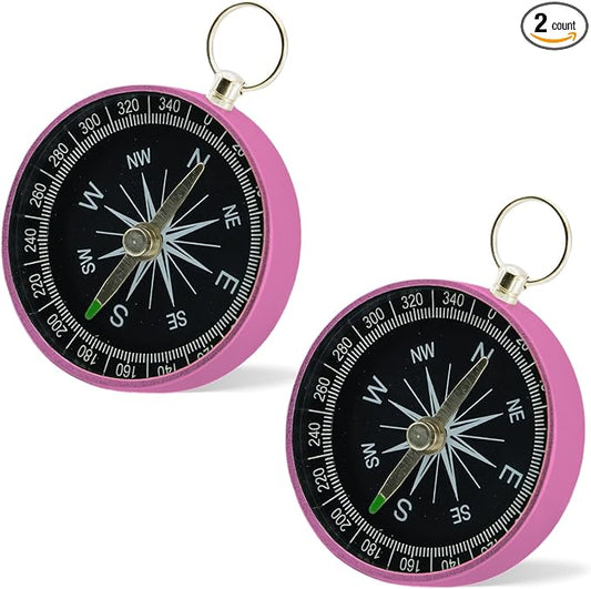 Pocket Compass, 2 Pieces Mini Compass by Unknown