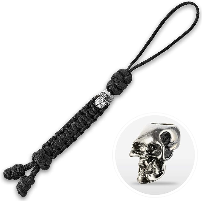 M-Tac Skull Knife Lanyard with Bead – Paracord Lanyard by M-Tac