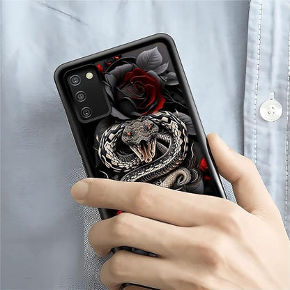 for Samsung Galaxy S20 FE Case, Entwined Rose Snake Pattern Graphic Design Girl - Image 7