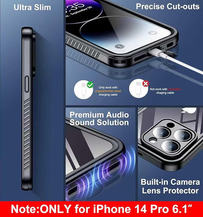 SPIDERCASE Only Designed for iPhone 14 Pro Case Waterproof, Built-in Lens & - Image 5
