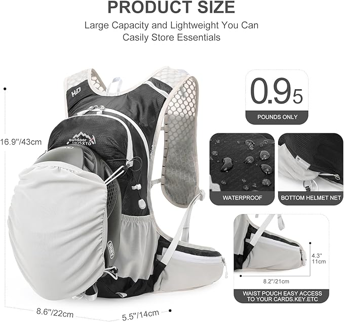 IX INOXTO Hydration Backpack, 18L Lightweight Hiking Backpack - Image 3