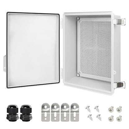 LeMotech Electrical Box, IP67 Waterproof Hinged Cover Stainless Steel Latch by LeMotech