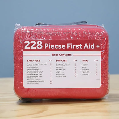 Compact First Aid Kit Designed for Family Emergency Care. Waterproof EVA Case - Image 8